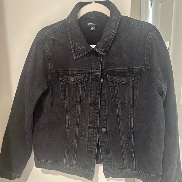 Buffalo David Bitton Dark Gray Denim Jacket - Picture 1 of 6